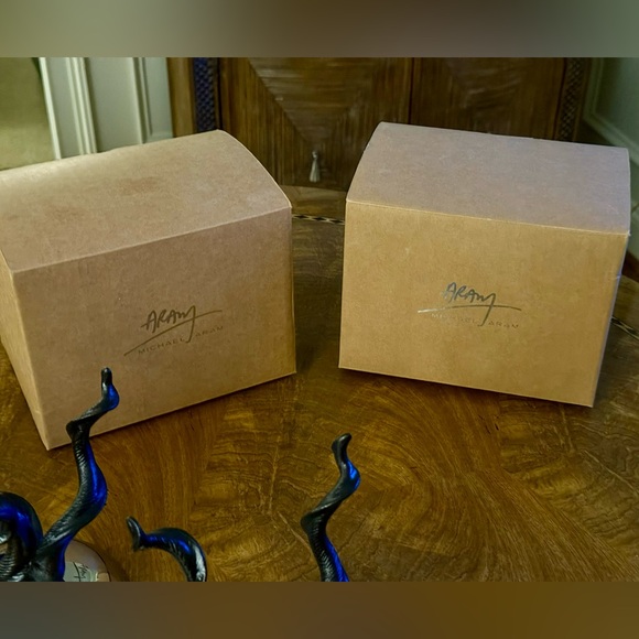 RETIRED  Michael Aram Impala Nut Bowls Set of Two / Retired - Picture 5 of 6